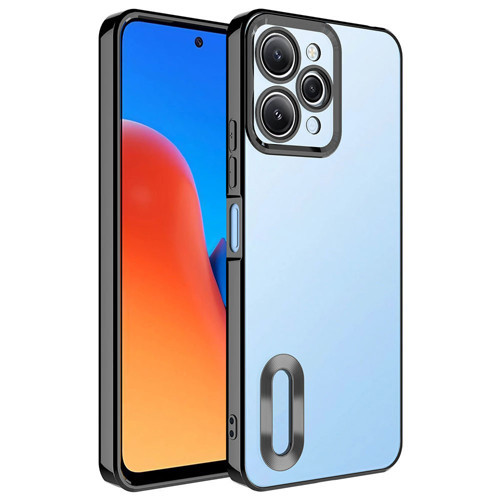 Xiaomi Redmi 12 Kılıf Kamera Lens Korumalı Logo Gösteren İnce Hafif
