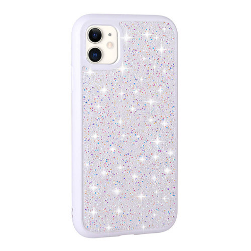 iPhone 11 Kılıf Simli Pırlanta Taşlı Kamera Yükseltili Silikon