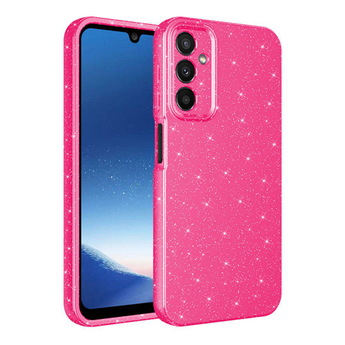 Galaxy A15 Kılıf Kamera Korumalı Simli Silikon Üstün Koruma