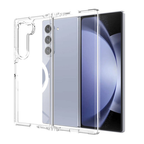 Galaxy Z Fold 6 Kılıf Kalın Silikon MagSafe Kamera Yükseltili Şeffaf