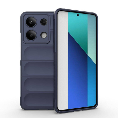 Xiaomi Redmi Note 13 4G Kılıf Kamera Korumalı Esnek Silikon Parmak Şeritli