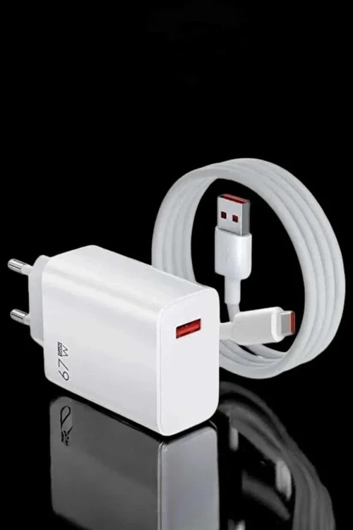 Şarj Aleti Turbo Hızlı 67W Type-C Hızlı Şarj
