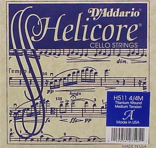 Daddarıo H511 Cello Tek Tel, Helıcore, A-la, Long Scale, Medıum