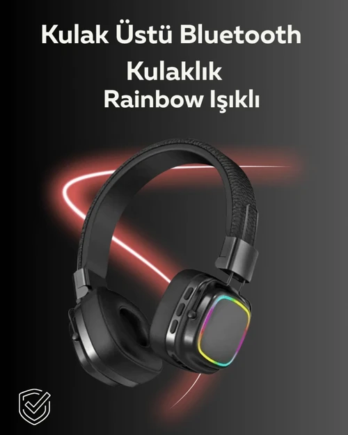 RGB Işıklı Katlanabilir Bluetooth 5.3 Kulak Üstü Kulaklık