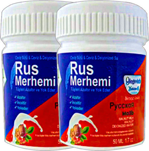 Rus Merhemi Glgn Blue 2 Adet 50 ml Rus Merhemi Tüylere Krem Aslh90311