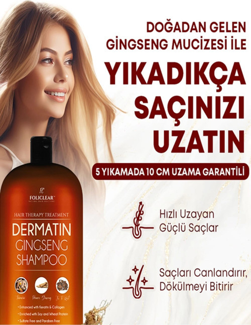 Policlear Dermatin Gingseng Şampuan