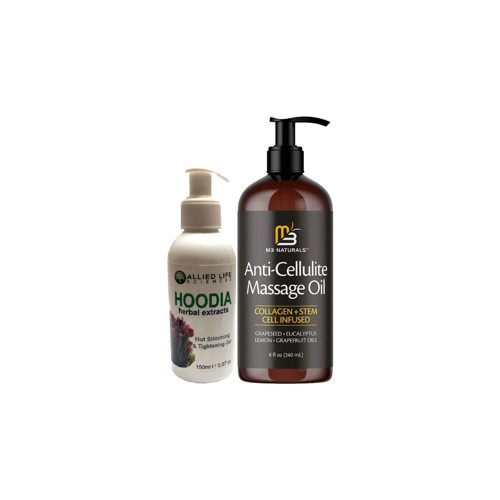 Hoodia Gel 150 ml FatBurner Jel + Anti-Cellulite Massage Oil 240 ml Masaj Yağı