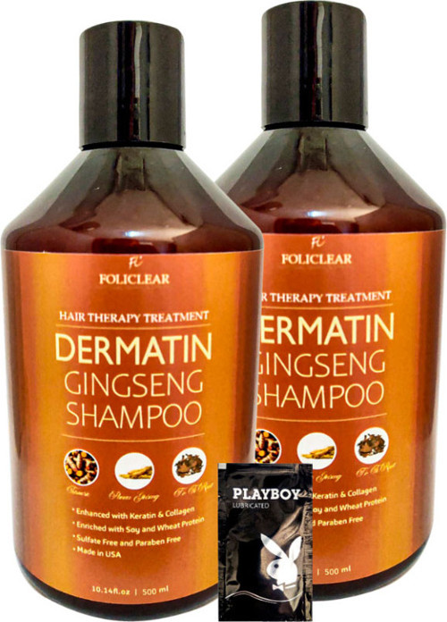 Policlear Dermatin Shampoo Ginsengli Özel Bakım Şampuanı 500 ml x 2 adet + Jel