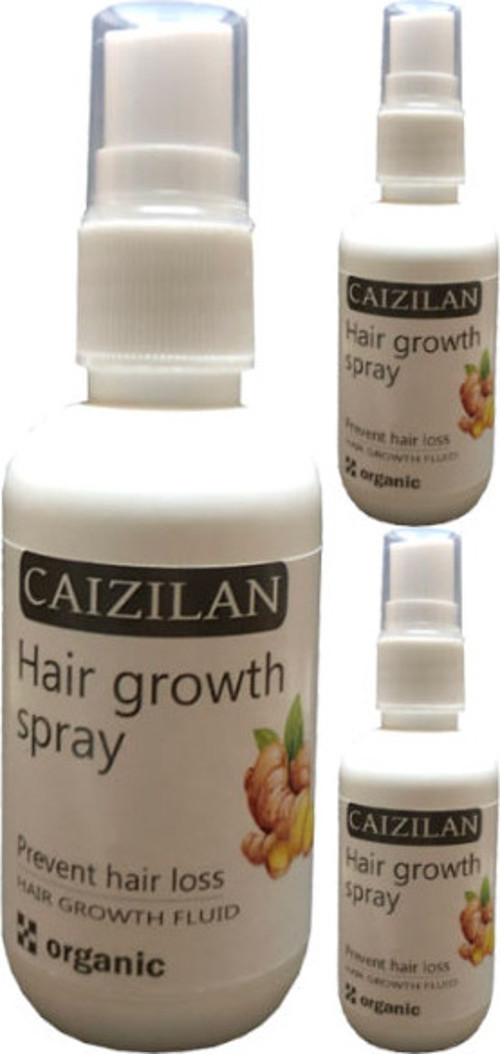 Hair Growth Spray 3 Adet Zencefil Özlü Saç Boyutu Için Sprey 50 ml