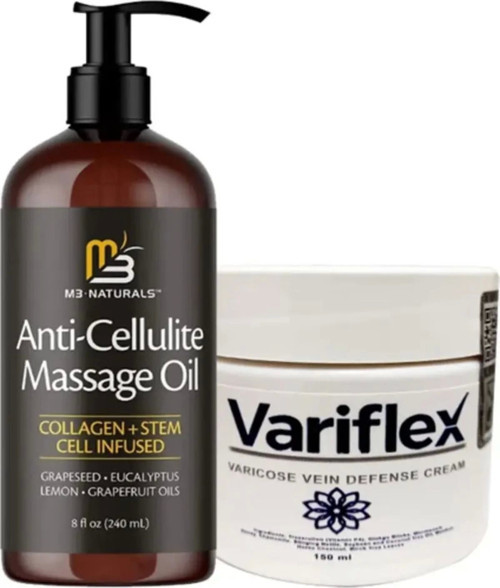Variflex Massage Oil 240 ml Masaj Yağı + Variflex Krem 150 ml