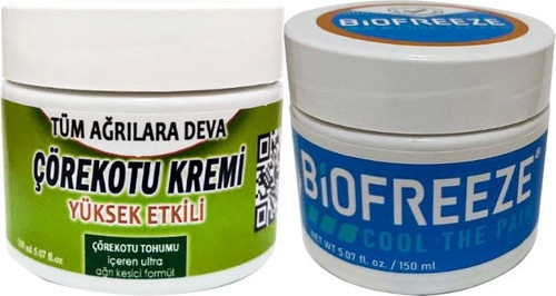 Biofreeze Çörek Otu Kremi Orta Boy 100 ml Krem + Biofreeze Cool The Paincream 150 ml