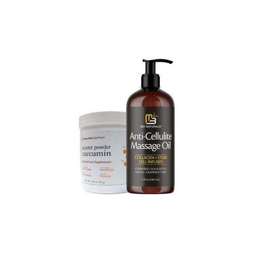 Anti-Cellulite Massage Oil 240 ml Masaj Yağı + Smarter Curcumin FatBurner Masaj Kremi 130 gr