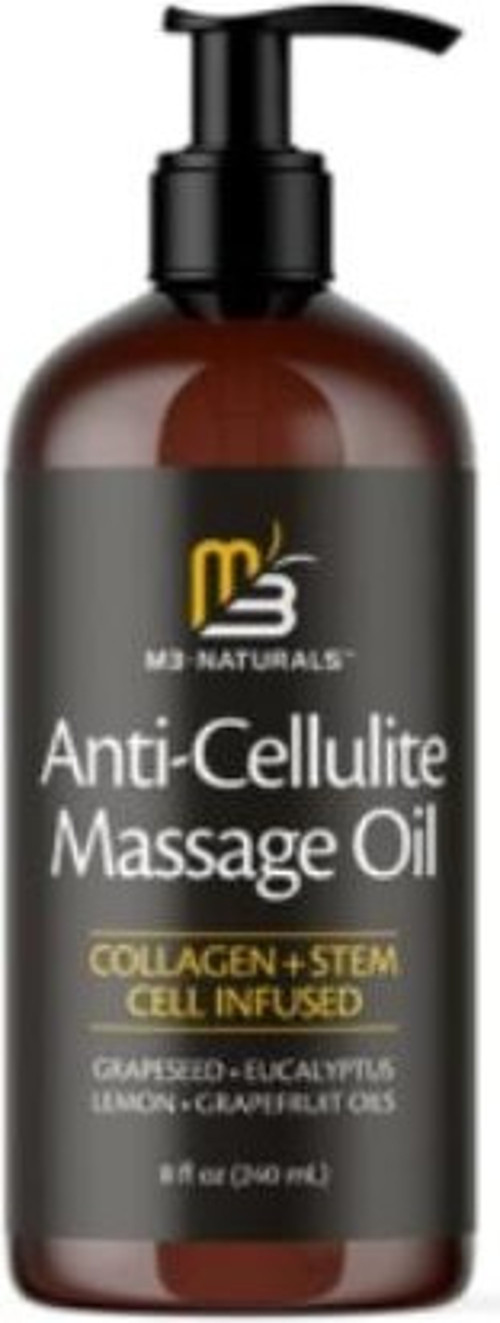 M3 Naturals Aaimox Kolajen ve Kök Hücre Içeren Anti Selülit Masaj Yağı-Anti Cellulite Massage Oil