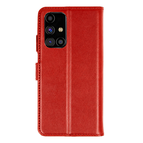 Samsung Galaxy M31S Kılıf Trend S Plus Kapaklı Kılıf - Kırmızı