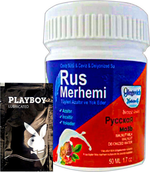 Playboy Blue Rus Merhemi 50 ml Tüy Dökücü Krem + 1 Armağan Jel