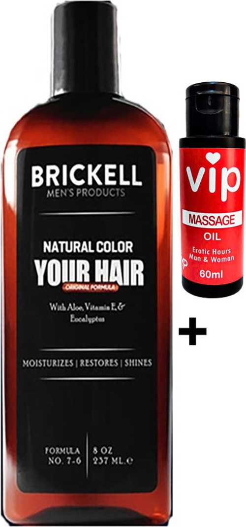 Brickell Saçsakal Beyazlatıcıerkeklere Özel Şampuan 237 ml + Vip Erotikmasaj Yağı