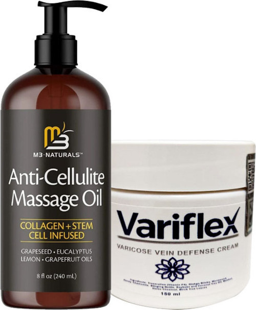 Anti-Cellulite Massage Oil 240 ml + Variflex Bacak Bakım 150 ml Krem