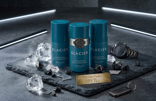 Glacier Anti-perspirant Roll-On Deodorant 3lü paket