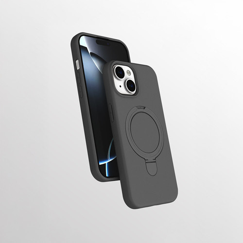 iPhone 13 Kılıf 360 Derece Döner Standlı MagSafe Kamera Lens Korumalı Silikon