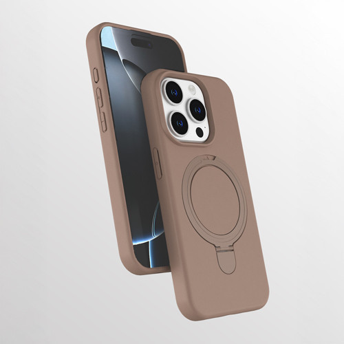 iPhone 14 Pro Kılıf 360 Derece Döner Standlı MagSafe Kamera Lens Korumalı Silikon
