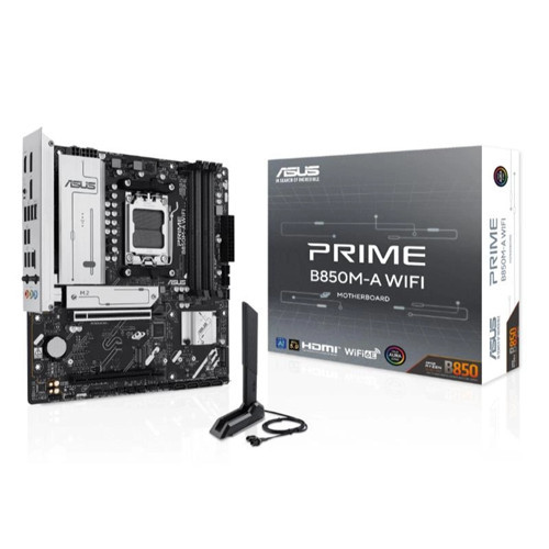 PRIME B850M-A WIFI DDR5 8000MT/S 1XHDMI 2XDP 3XM.2 USB3.2 MATX AM5 (AMD AM5 9000/8000/7000 SERİ