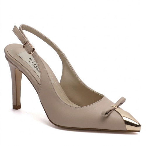 K145-25882 Bej Vip Exclus 7 cm Kadın Ayakkabı