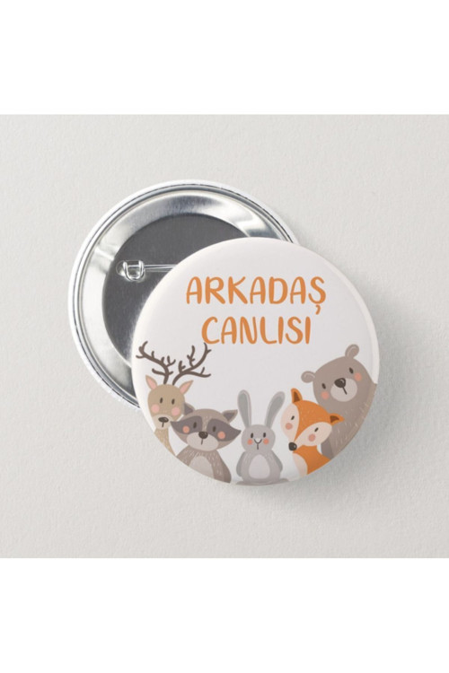 Arkadaş Canlısı - Çocuk İğneli Rozet (20 Adet)