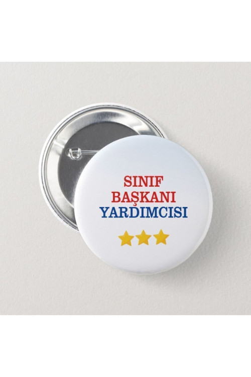Sınıf Başkanı Yardımcısı Çocuk Iğneli Rozet-2 Adet