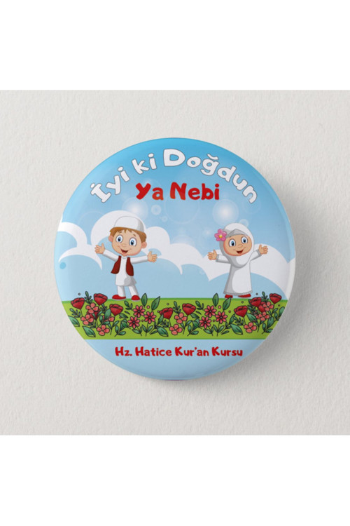 İyi Ki Doğdun Ya Nebi - Çocuk İğneli Rozet (20 adet)
