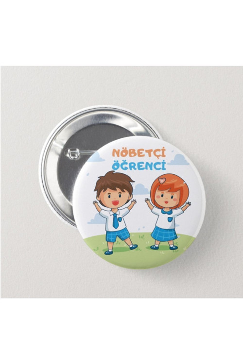 Nöbetçi Öğrenci Çocuk Iğneli Rozet-2 Adet