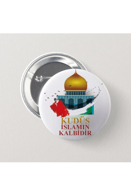 Kudüs İslamın Kalbidir- İğneli Rozet (2 ADET)