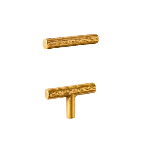 Defne Zamak Epoksi Tepsi Kulpu T Model Dekoratif Kulp (2 Adet) Gold