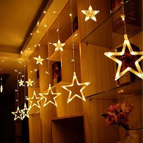 LED Perde 3 m 120 LED'li Yıldız Modeli