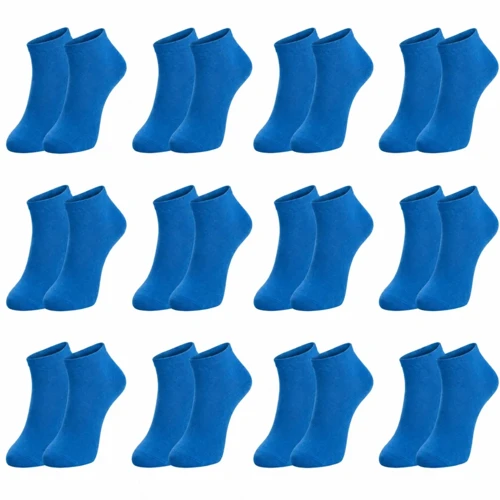 Wak Erkek Pamuklu Patik Çorap 12’li Paket 39-44 | Dikişsiz Burun, Koku Karşıtı, Nefes Alan Kısa Konç Sneaker Çorabı