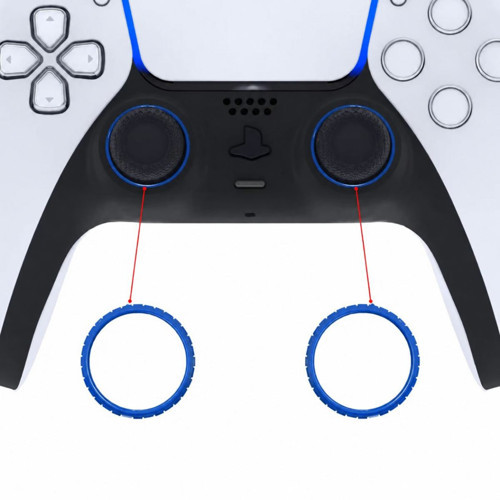 PS5 DualSense Analog Halka Yüzük PlayStation 5 Kol Accent Ring Dekoratif Yedek Parça 2 Adet Mavi