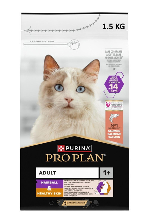 Proplan Hairball Tüy Sağlığı destekli Somonlu Kedi Maması 1.5 kg