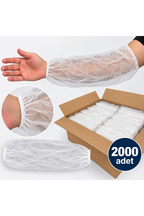 Aşçı Kolluk – 2000 Adet - Tela Kumaş – Bilekten Lastikli
