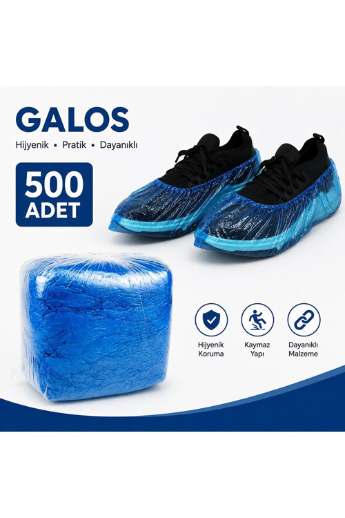 Galoş - Mavi - 500 lü paket