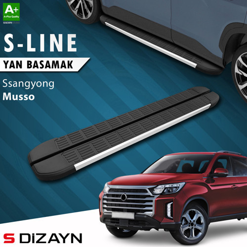 Ssangyong Musso S-Line Aluminyum Yan Basamak 213 Cm 2018-2026 A+ Kalite