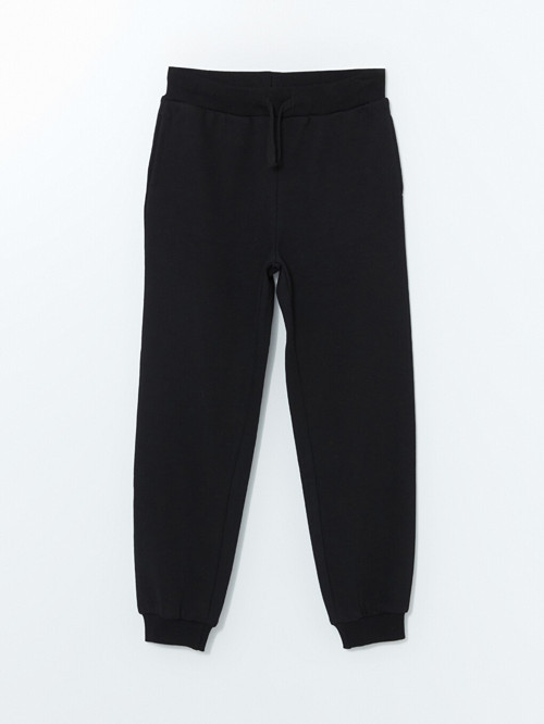 LCW Kids Siyah Beli Lastikli Kız Çocuk Jogger Eşofman Altı