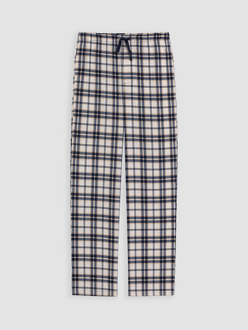 LC WAIKIKI Kahverengi Ekose Desenli Erkek Pijama Alt