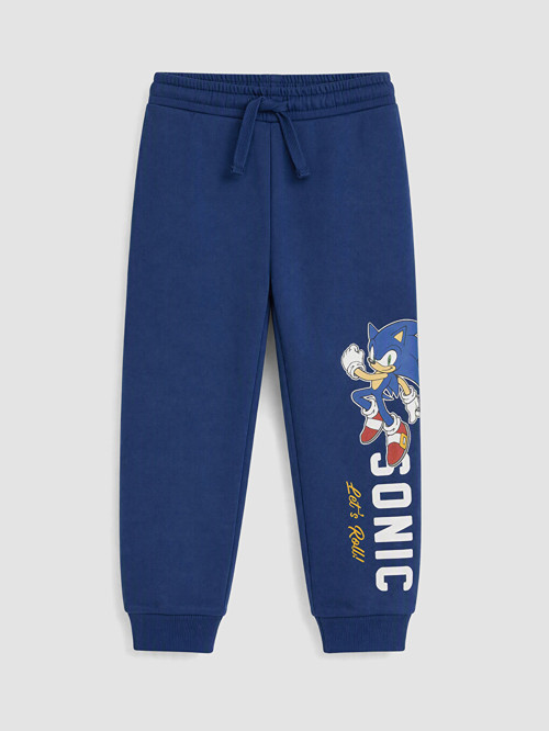 LCW Kids Lacivert Sonic Baskılı Erkek Çocuk Jogger Eşofman Altı
