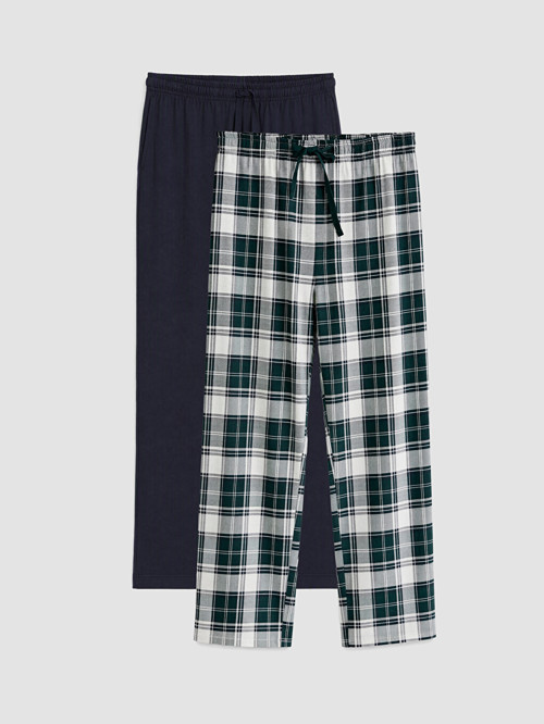 LC WAIKIKI Yeşil Regular Fit Erkek Pijama Alt 2'li Paket