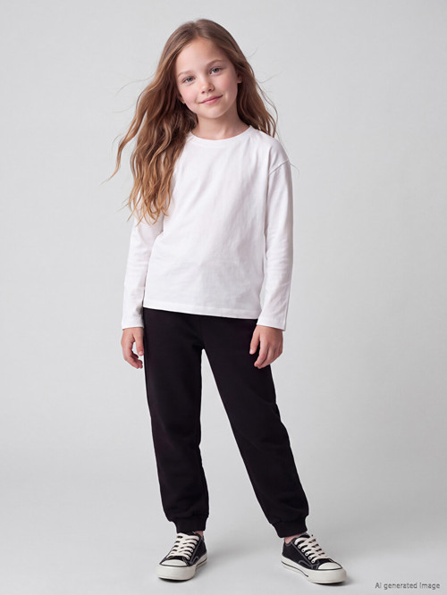 LCW Kids Siyah Kız Çocuk Jogger Eşofman Altı