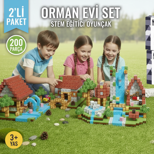 Orman Evi Set – 2'li Paket (200 Parça)