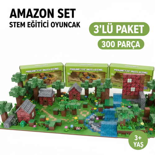 Amazon Set – 3'lü Paket (300 Parça)