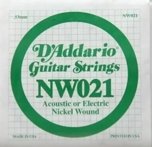 Daddarıo Nw021 Elektro Ve Akustik Tek Tel, (re), Nickel