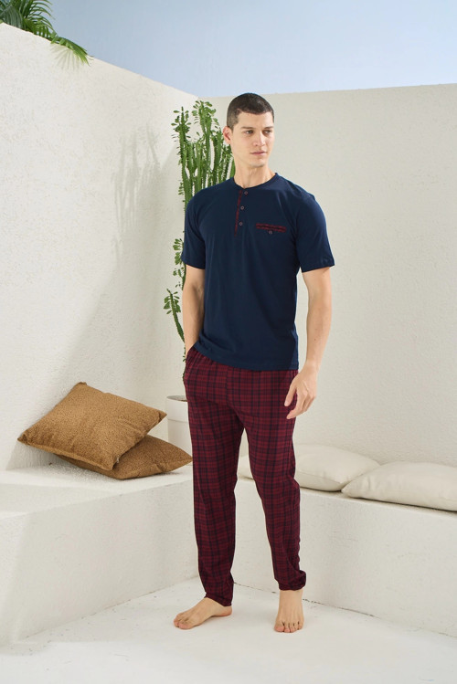 Kocabey 2118 Midi Yaka Pijama Takım
