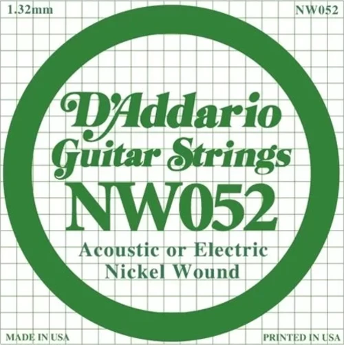 Daddarıo Nw052 Elektro Ve Akustik Tek Tel, (kalın Mi),