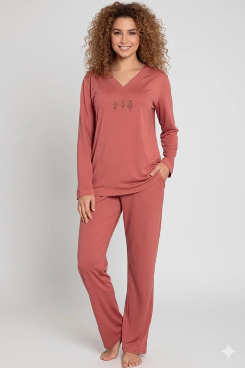 Limissi Viskon Uzun Kollu Kadın Pijama Takımı 24642